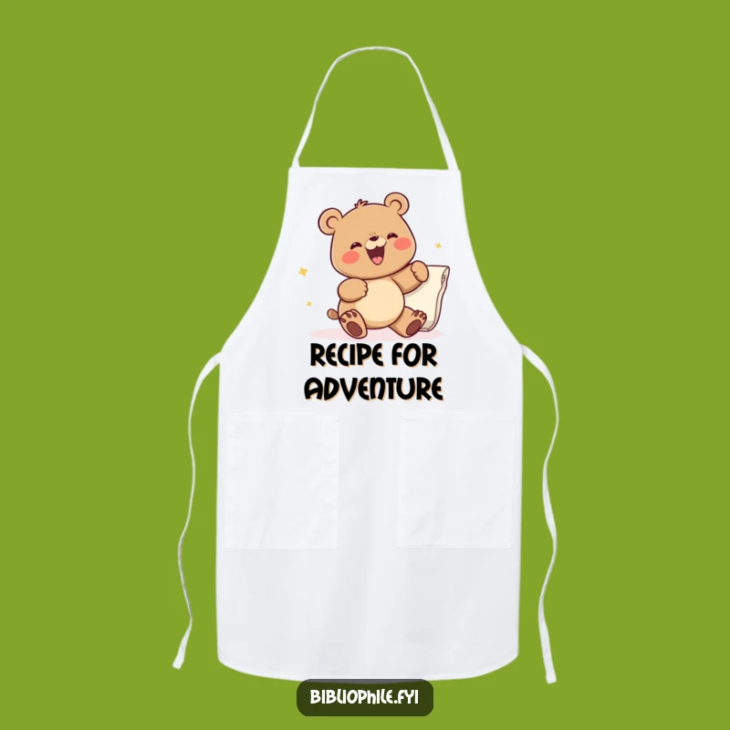 Funny Bear Turning Page Apron: Hilarious Kitchen Gift for Cooking Bookworms