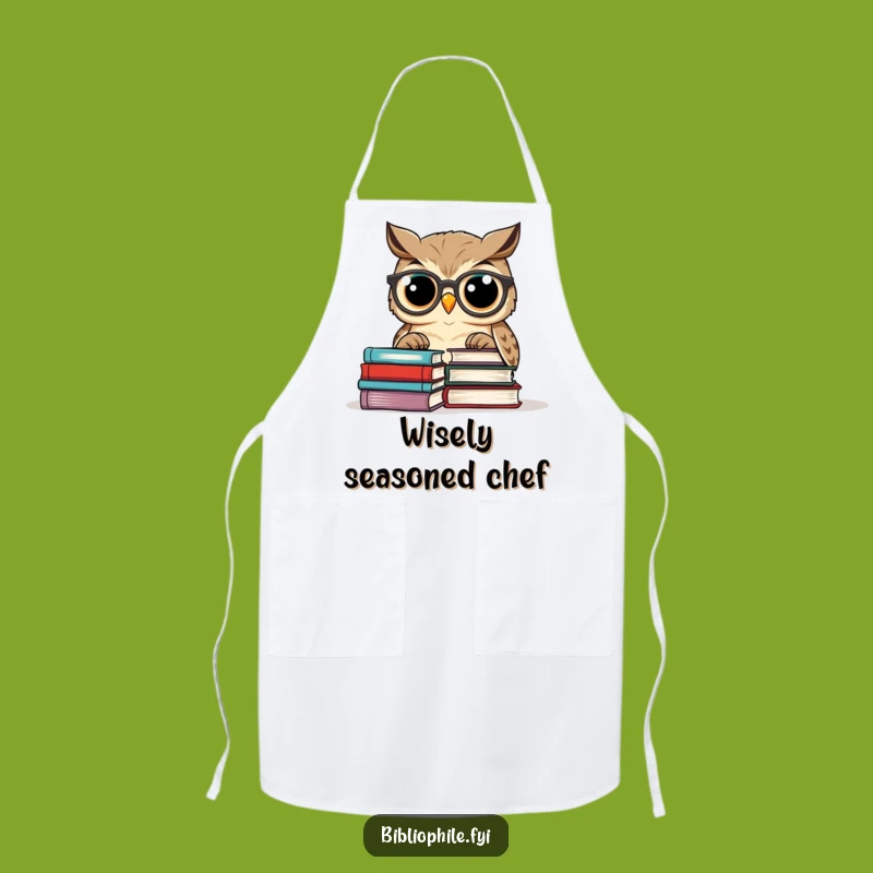 Funny Owl Chef Apron: Cook with Wisdom and a Side of Humor