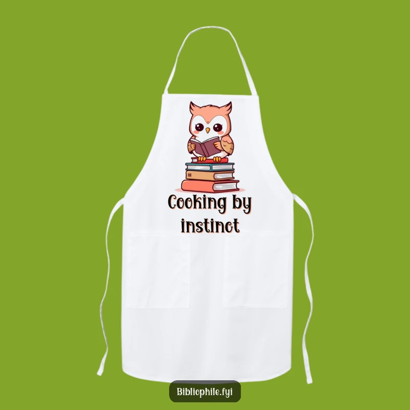 Funny Owl Chef Apron - Culinary Literary Gift for Cooks