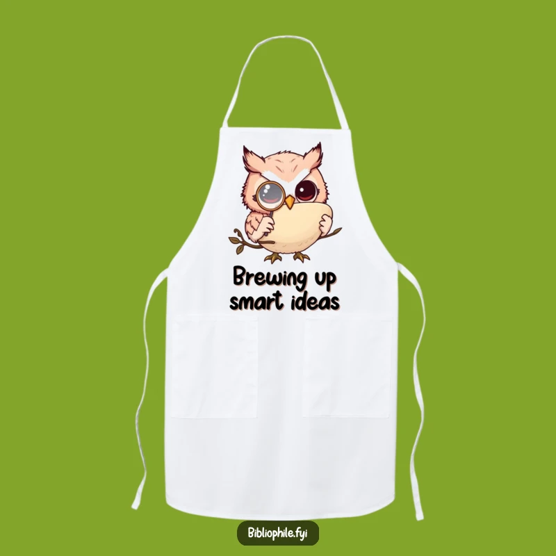 Funny Owl Monkler Apron - Whimsical Kitchen Wear and Hilarious Gift