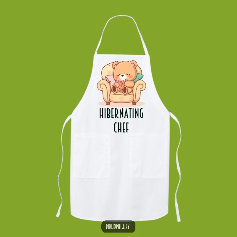Funny Sleepy Bear Apron: Cozy Bear Chef's Bib, Hilarious Comfort Gift