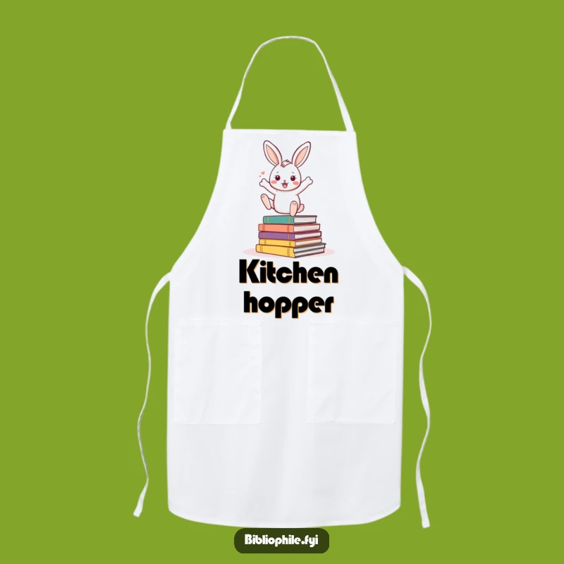 Funny Rabbit Apron: Bouncing Rabbit Chef's Bib, Hilarious Reader Gift