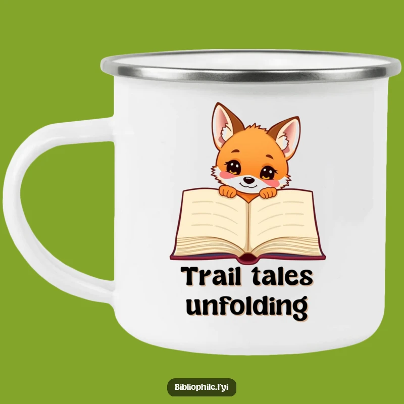 Funny Fox Puppy Camping Mug: Adventure and Cuteness on the Go
