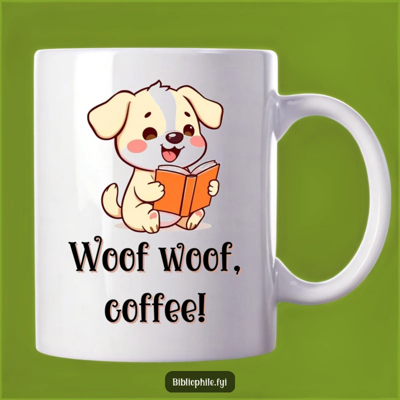 Funny Kawaii Dog Storybook Mug - Wagging Tails and Happy Tales!