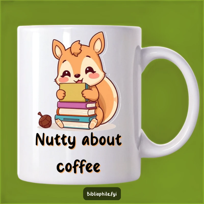 Funny Kawaii Squirrel Book Hoarder Mug - The Ultimate Gift for Bibliophiles