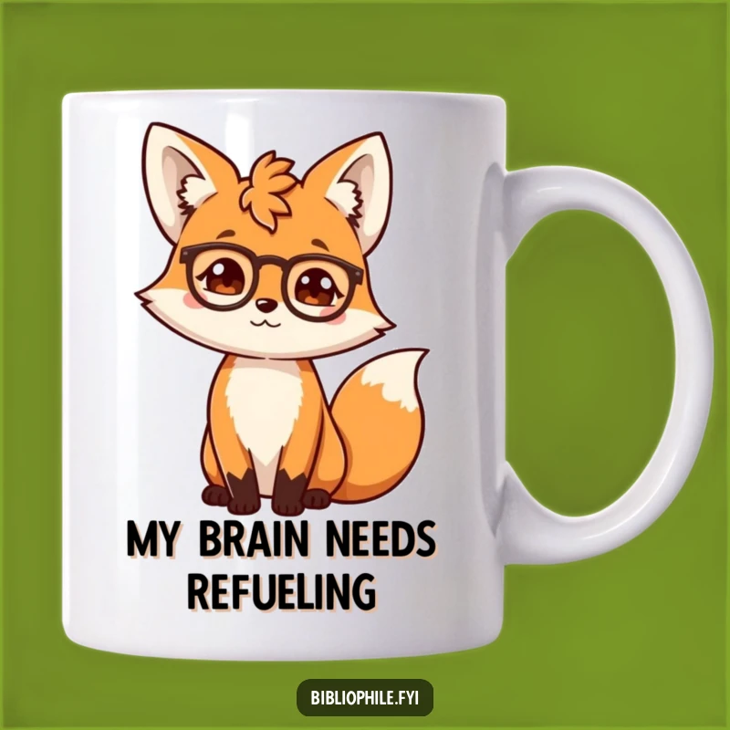 Funny Fox Scholar Mug: The Perfect Gift for the Intellectual Bookworm