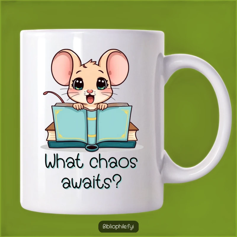 Funny Mouse Book Surprise Mug - Hilarious Gift for Avid Readers