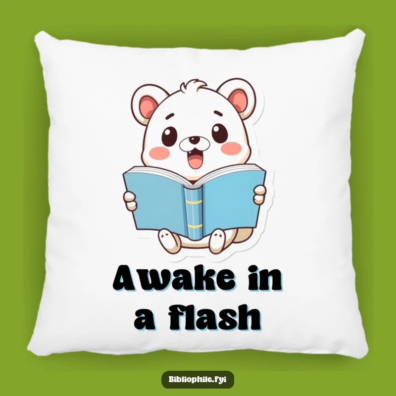 Cozy Funny Surprise Pillow: Shocked Animal Pop-Open Book Gift