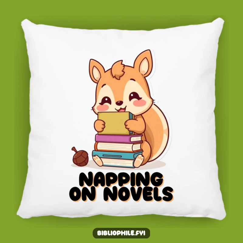 Funny Kawaii Squirrel Pillow - Cozy Up with Your Favorite Books Hilariously