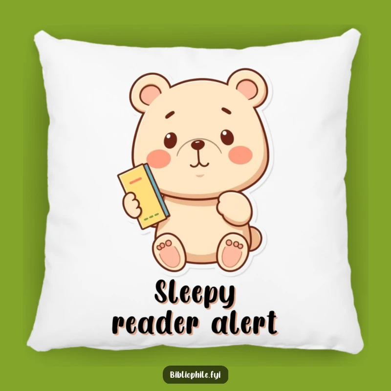 Funny Proud Bear Bookmark Pillow: Cozy Comfort for Readers