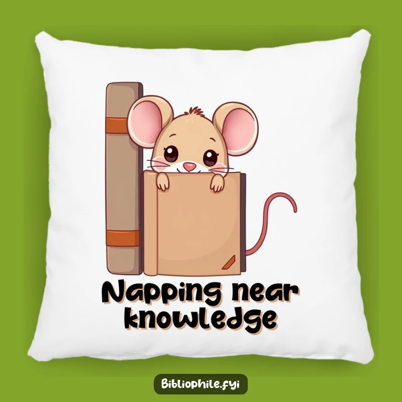 Funny Kawaii Mouse Pillow - Cozy Up with Secret Knowledge