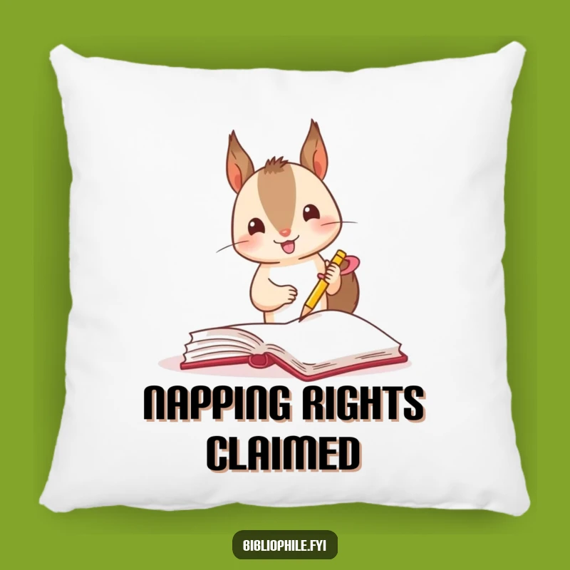Funny Squirrel Bookmark Pillow: Cozy Comfort for Your Reading Nook
