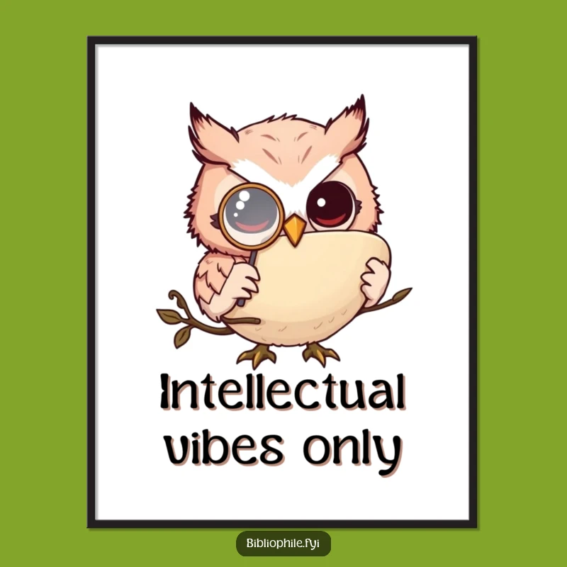 Funny Owl Monkler Digital Art - Instant Intellectual Charm and Hilarious Gift