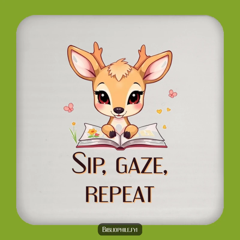 Funny Deer Coasters, a Hilarious Set for Art Lover's Tables