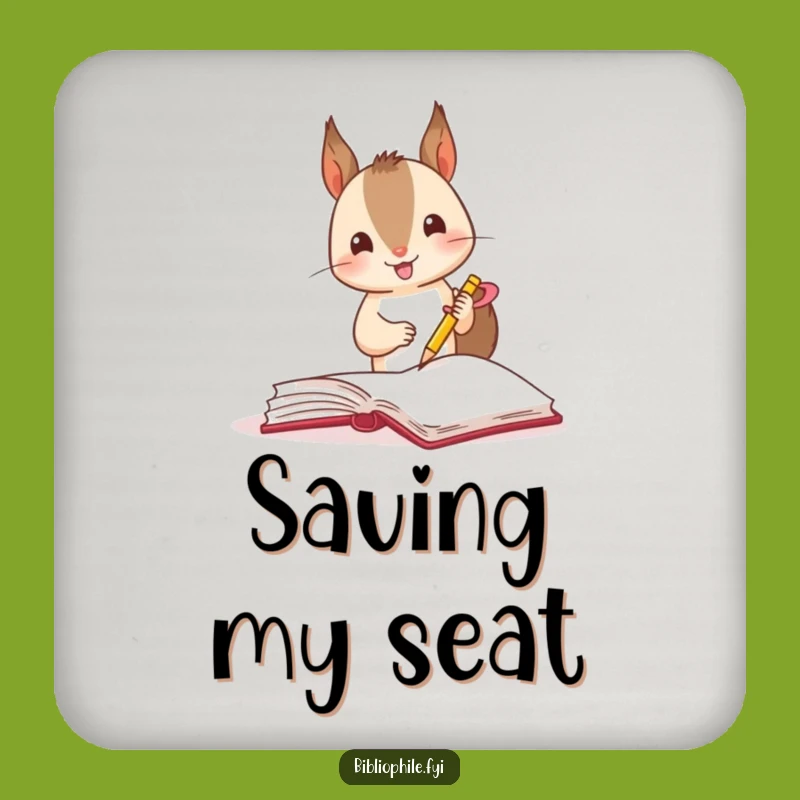 Funny Squirrel Bookmark Coasters: Protect Surfaces with Playful Charm