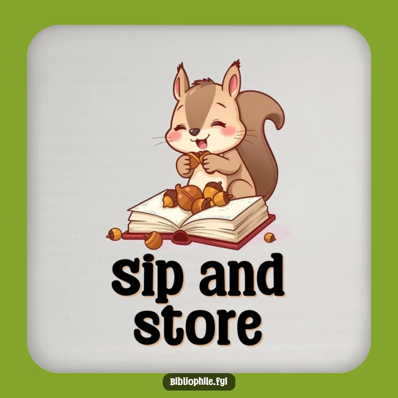 Funny Squirrel Stasher Coaster: Protect Surfaces with Organized Flair