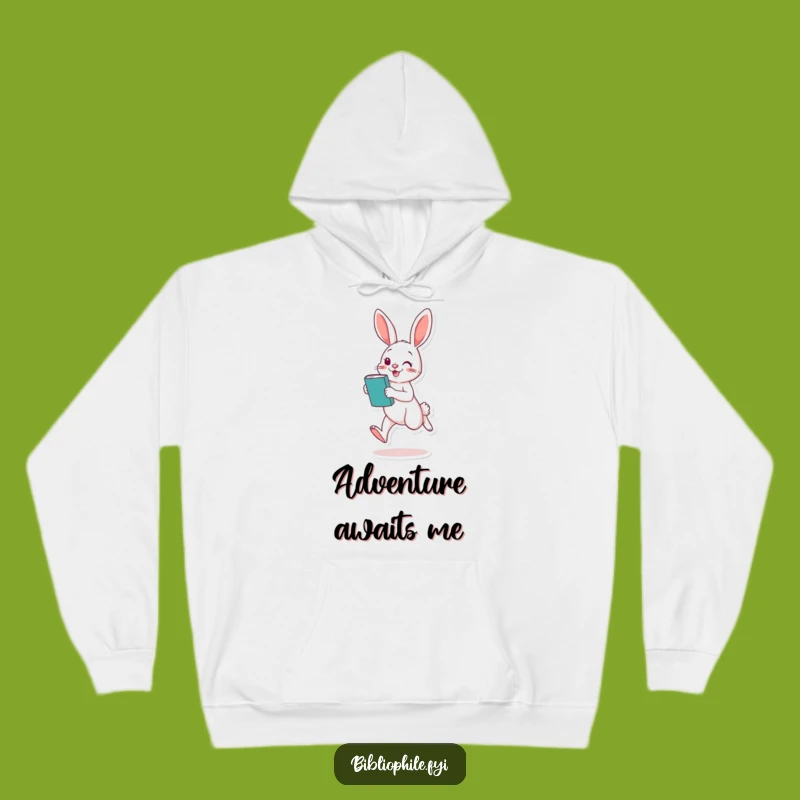 Cozy Funny Rabbit Hoodie: Joyful Reader Sweatshirt, Ultimate Funny Gift