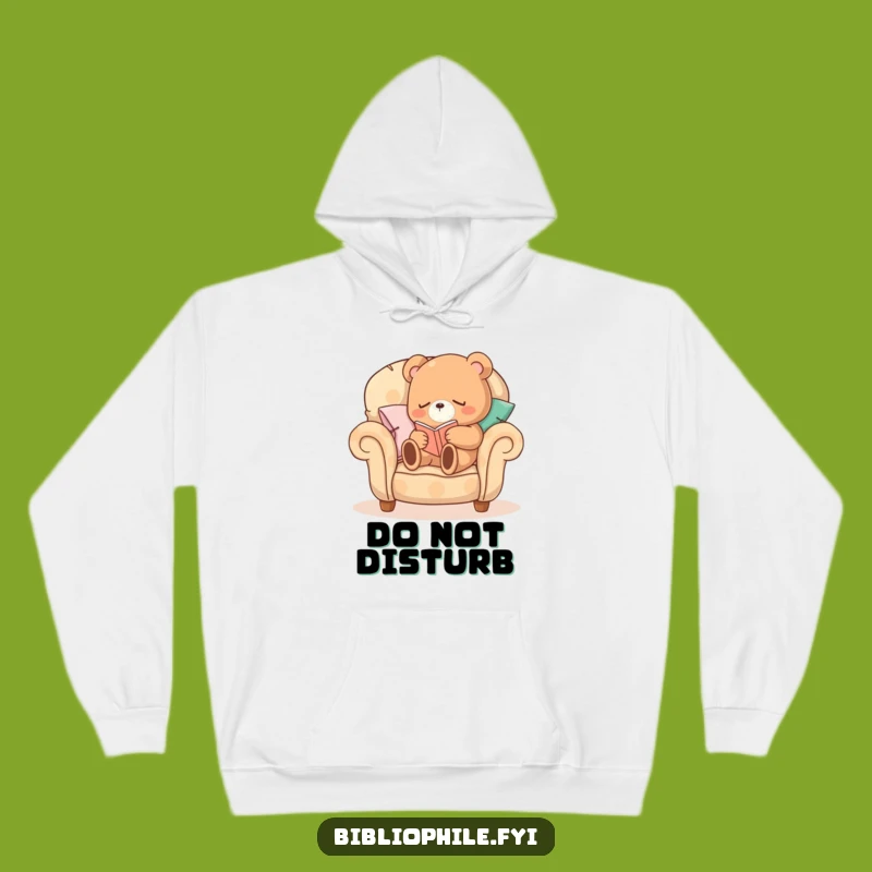 Funny Sleepy Bear Hoodie: Cozy Bear Reading Sweatshirt, Hilarious Comfort Gift