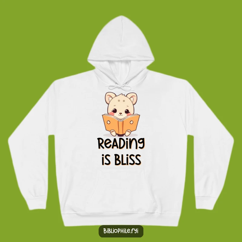 Funny Animal Reading Hoodie - Cozy Comfort for Happy Readers