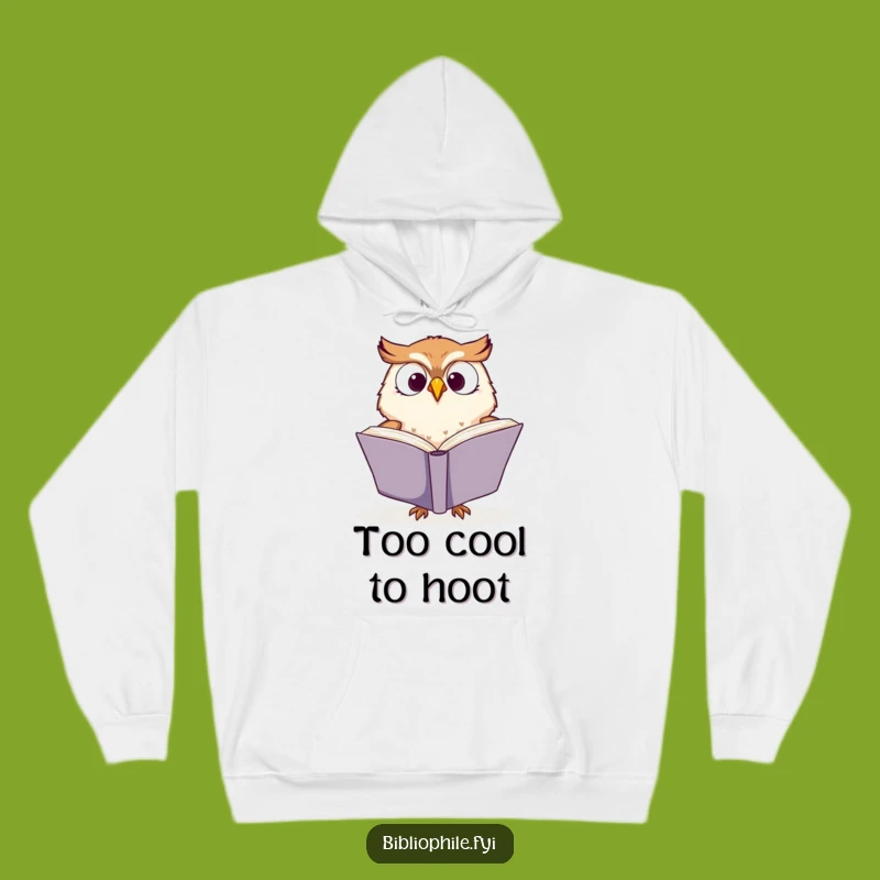 Funny Owl Enthusiast Hoodie - Cozy Book Lover Gift