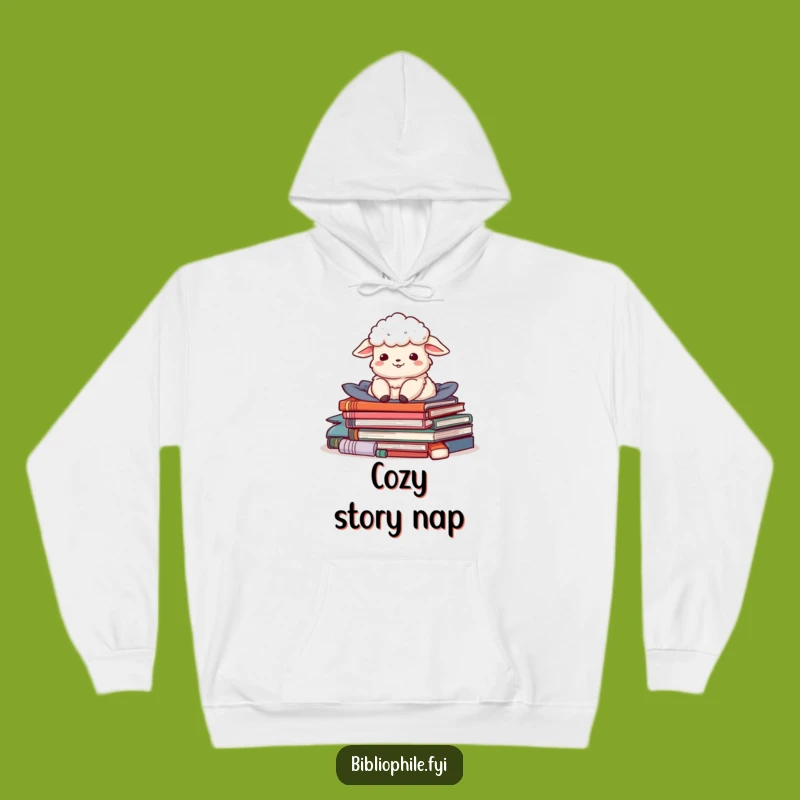 Funny Sheep Story Pile Hoodie - Ultimate Cozy Comfort for Readers