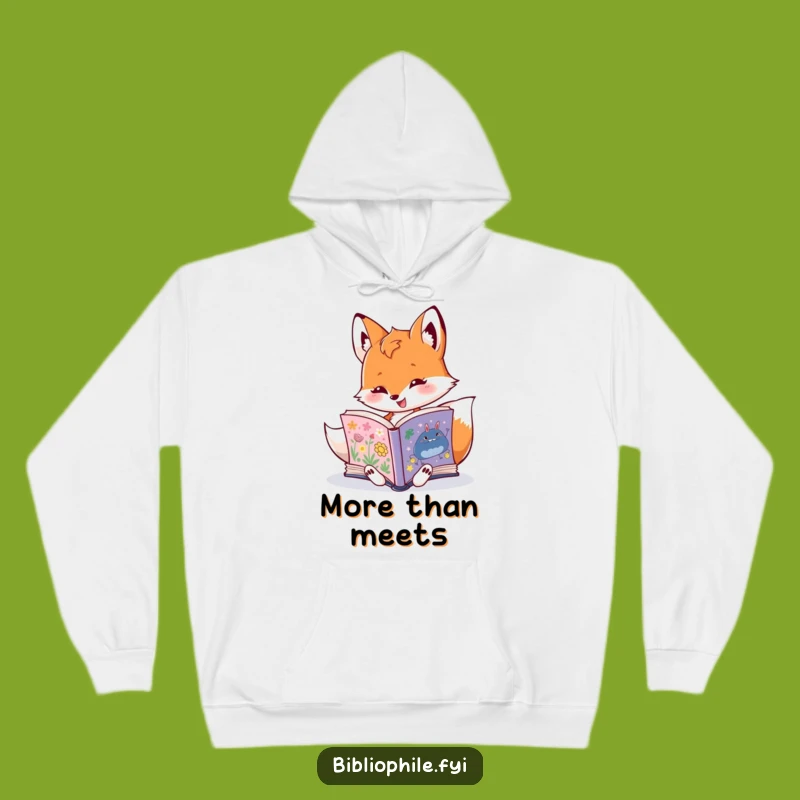 Cozy Funny Fox Bookworm Hoodie: Snuggle Up with This Hilarious Reading Companion