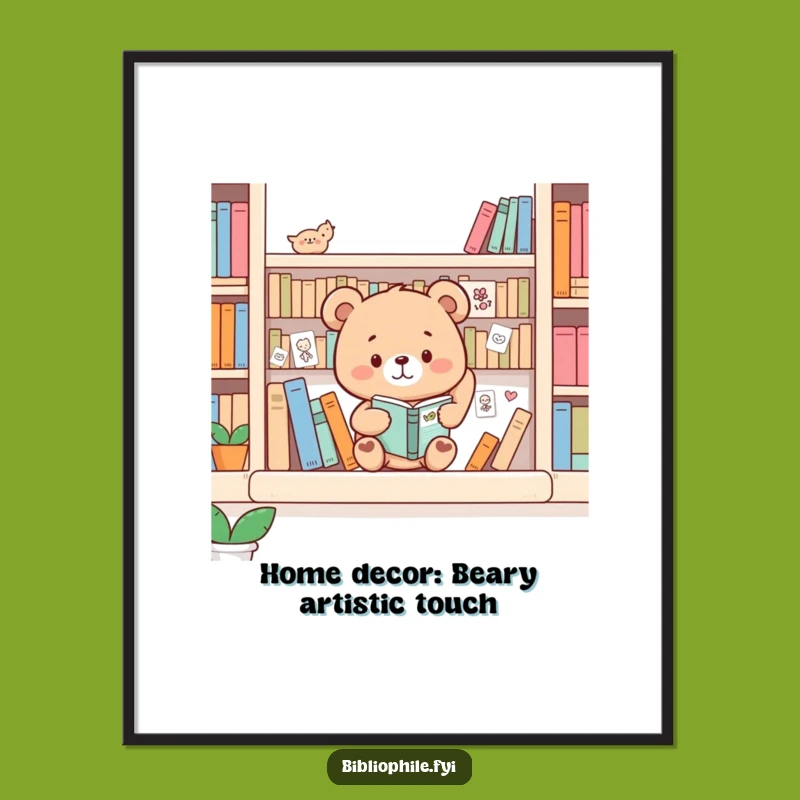 Free Printable Wall Art: Funny Bear Decorator DIY Downloadable Decor