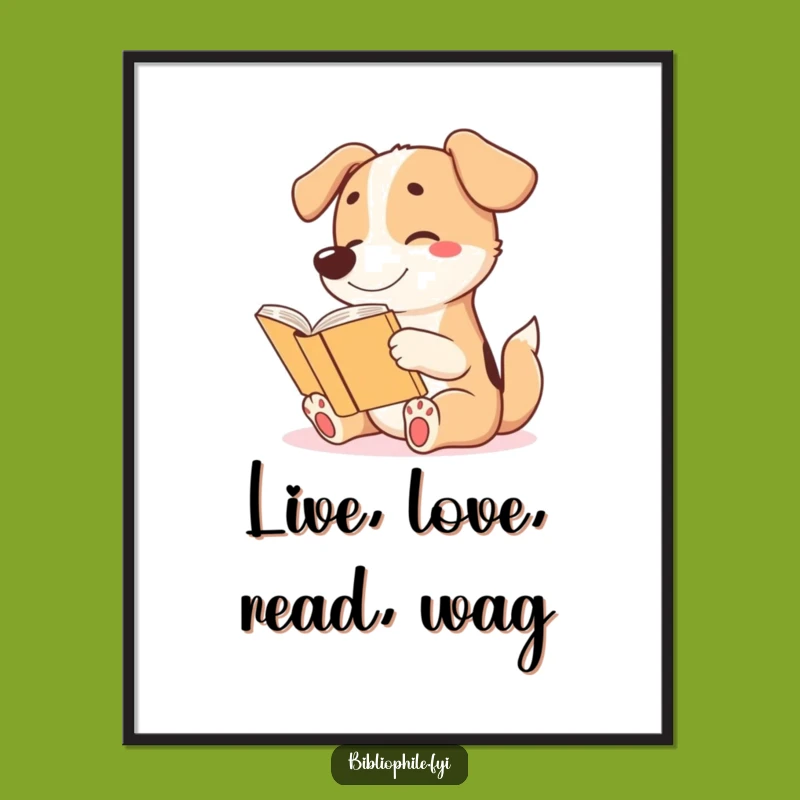 Free Printable Funny Dog Wall Art - Adorable Reader Decor for Dog Lovers!
