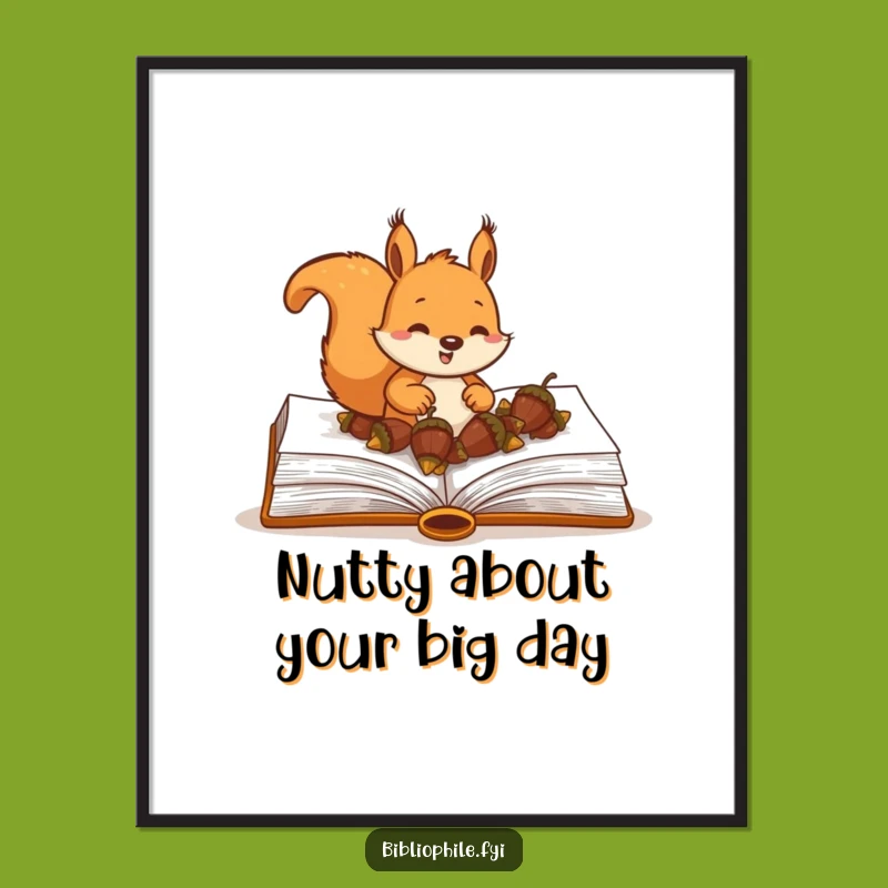Free Printable Squirrel Wall Art - Acorn Stash Decor - Downloadable Art for Cozy Spaces