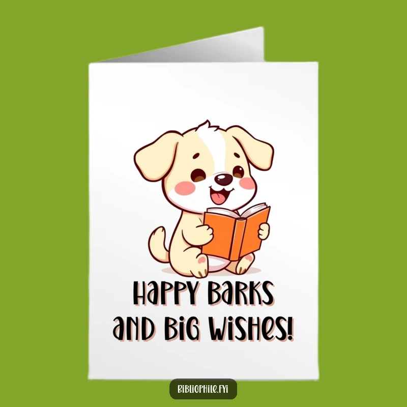 Free Printable Kawaii Dog Birthday Card: Storytime Fun, Downloadable & Funny Gift