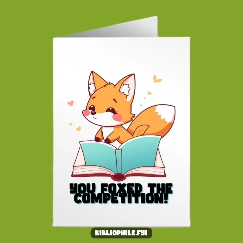 Free Printable Fox Congratulations Card - Clever Wins & Fun - Downloadable DIY Celebration