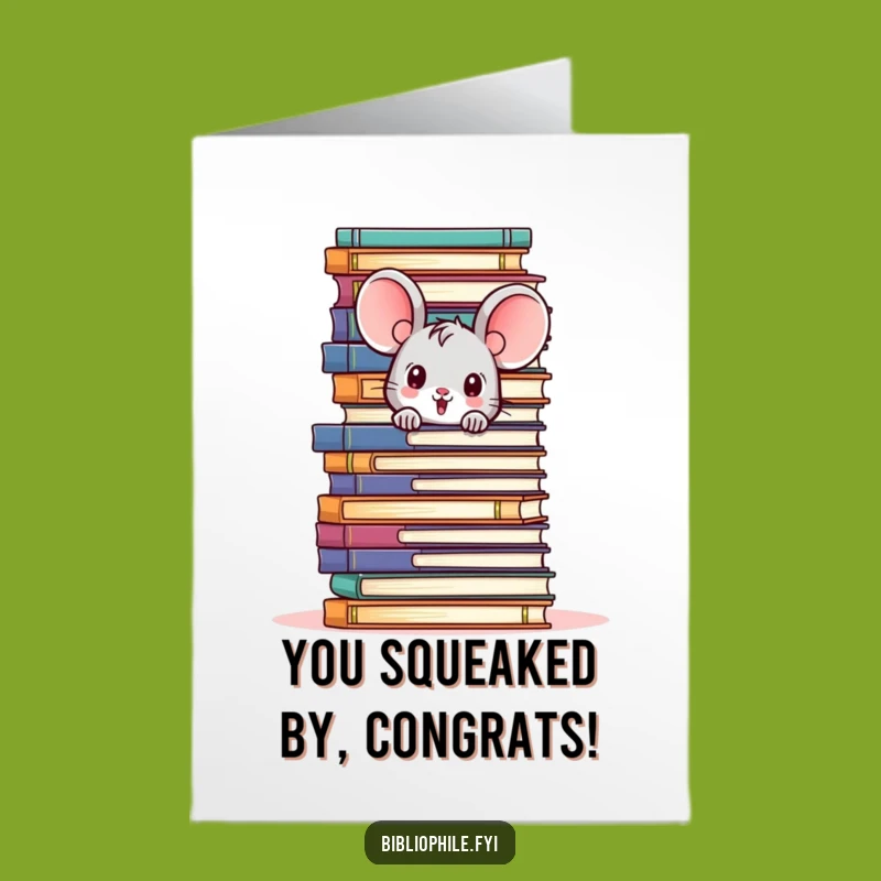 Free Printable Mouse Congrats Card - Celebrate Big Achievements from Small Places!