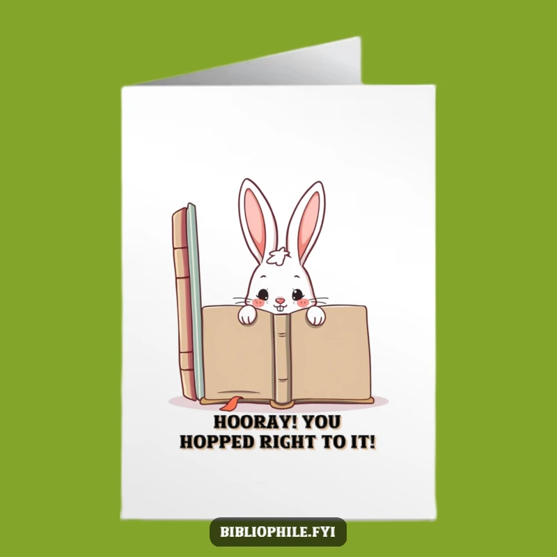 Free Printable Rabbit Congratulations Card: Cheeky Downloadable Gift for Success