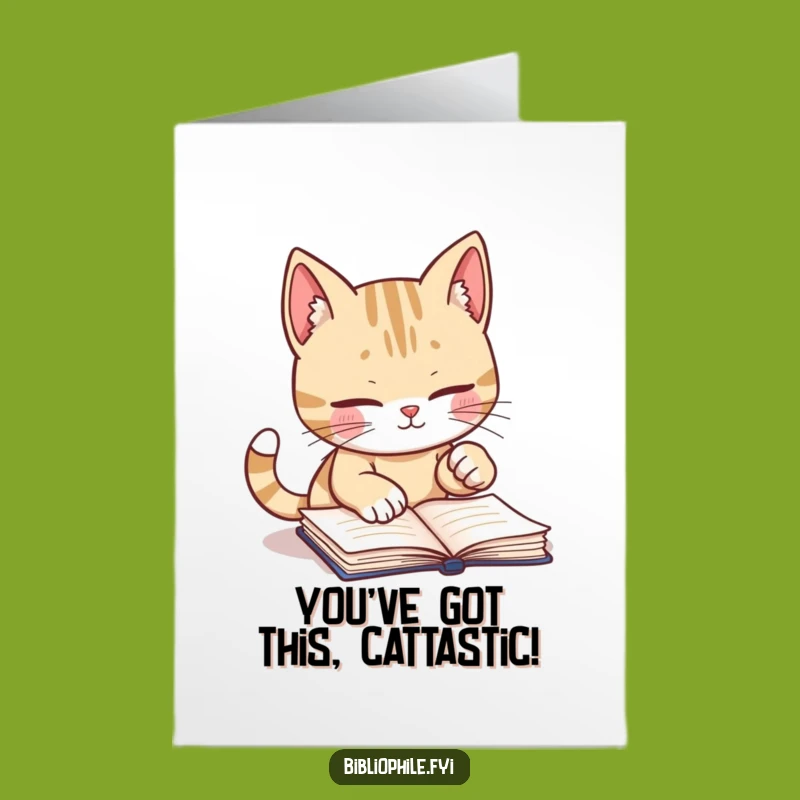Free Printable Cat Congrats Card - Celebrate Success with a Gentle Paw!