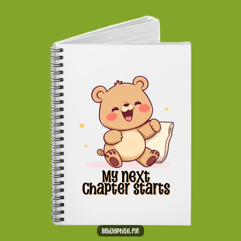 Funny Bear Turning Page Notebook: Humorous Journal for Writers and Readers Alike