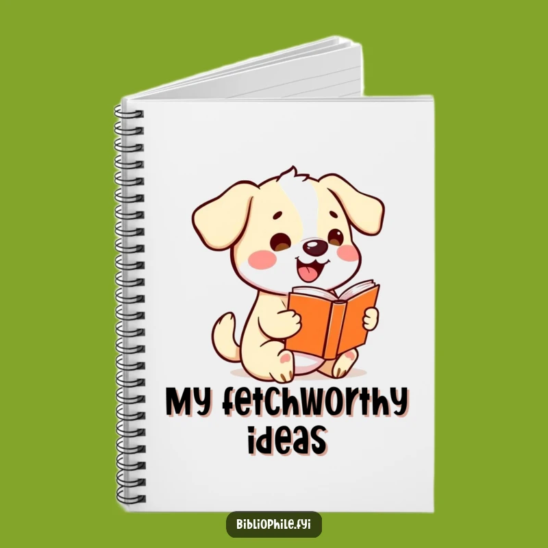 Funny Kawaii Dog Notebook - Wag Your Way Through Your Notes