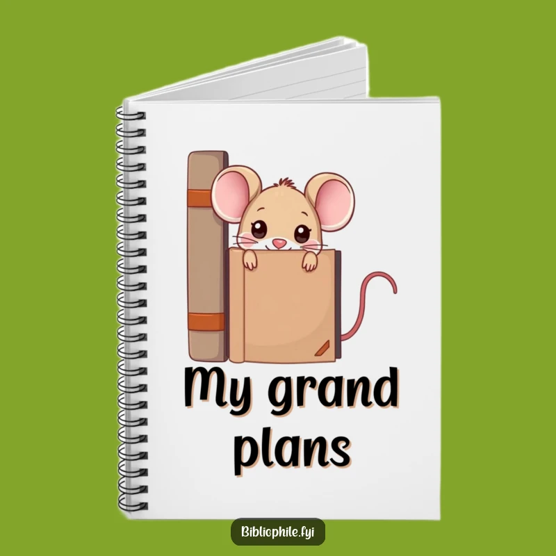 Funny Kawaii Mouse Notebook - Peek into Your Brilliant Ideas