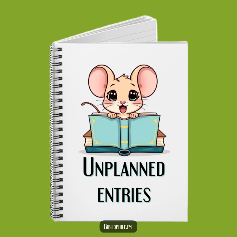 Funny Mouse Book Surprise Notebook - Jot Down Your Thoughts Hilarously