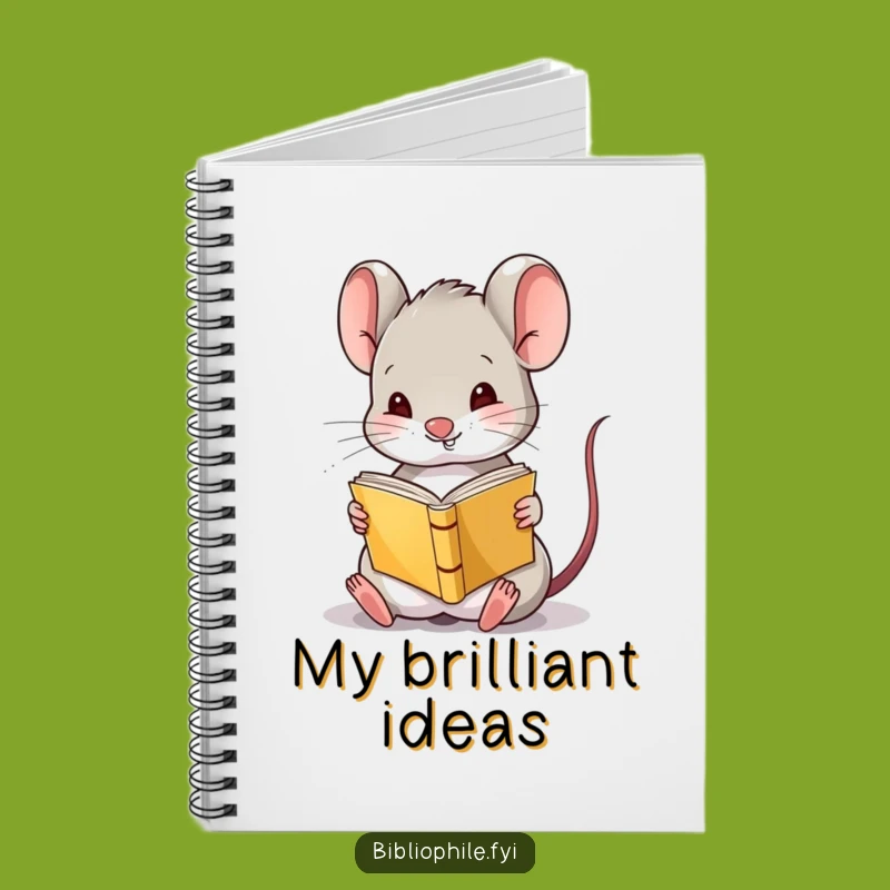 Funny Mouse Reading Upside Down Notebook: Capture Ideas with Amusing Style