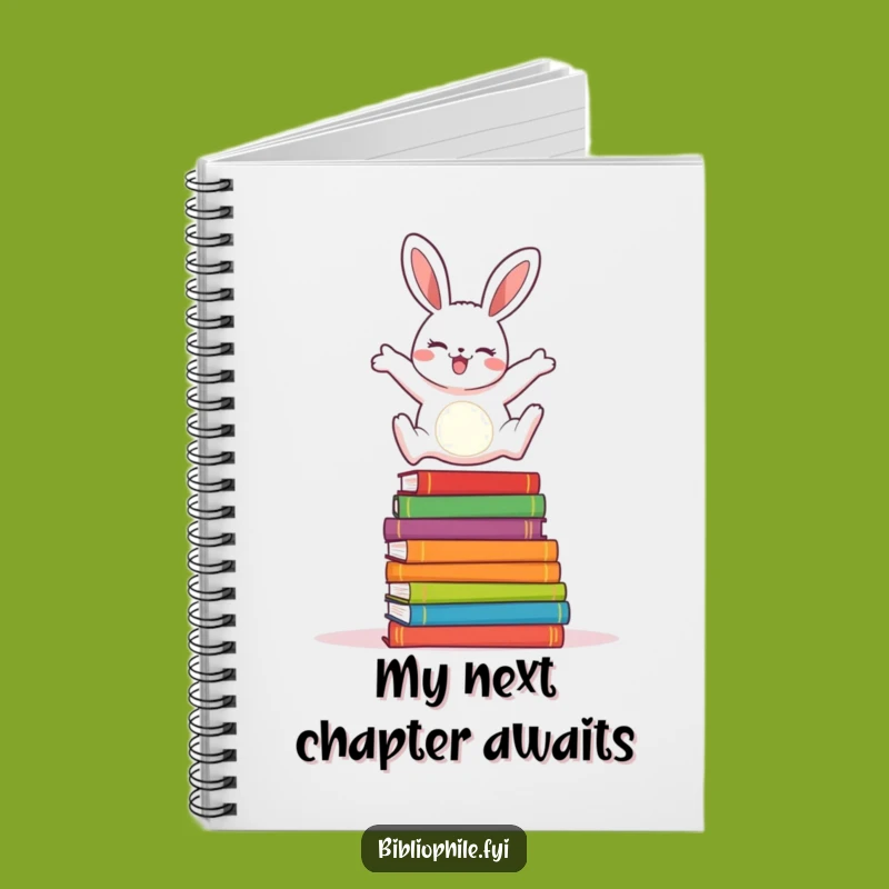 Funny Rabbit Reader Notebook: Cheerful Rabbit Book Journal, Perfect Funny Gift for Writers