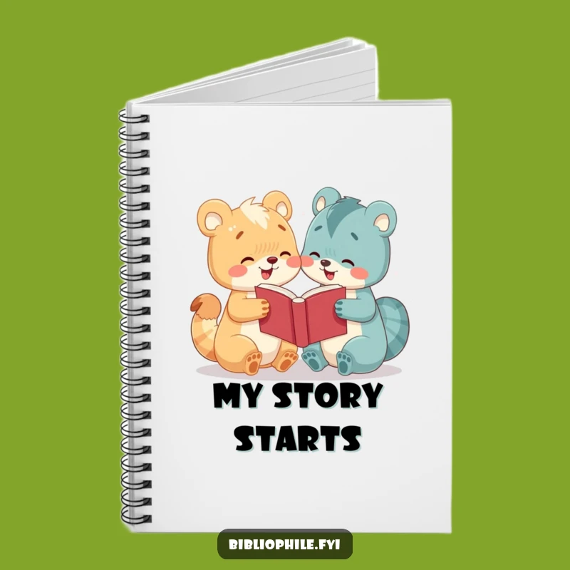 Funny Reading Journal Notebook: Cute Animal Book Sharing Gift for Writers