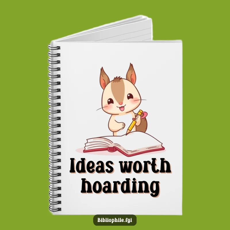 Funny Squirrel Bookmark Notebook: Jot Down Notes with Enthusiastic Flair