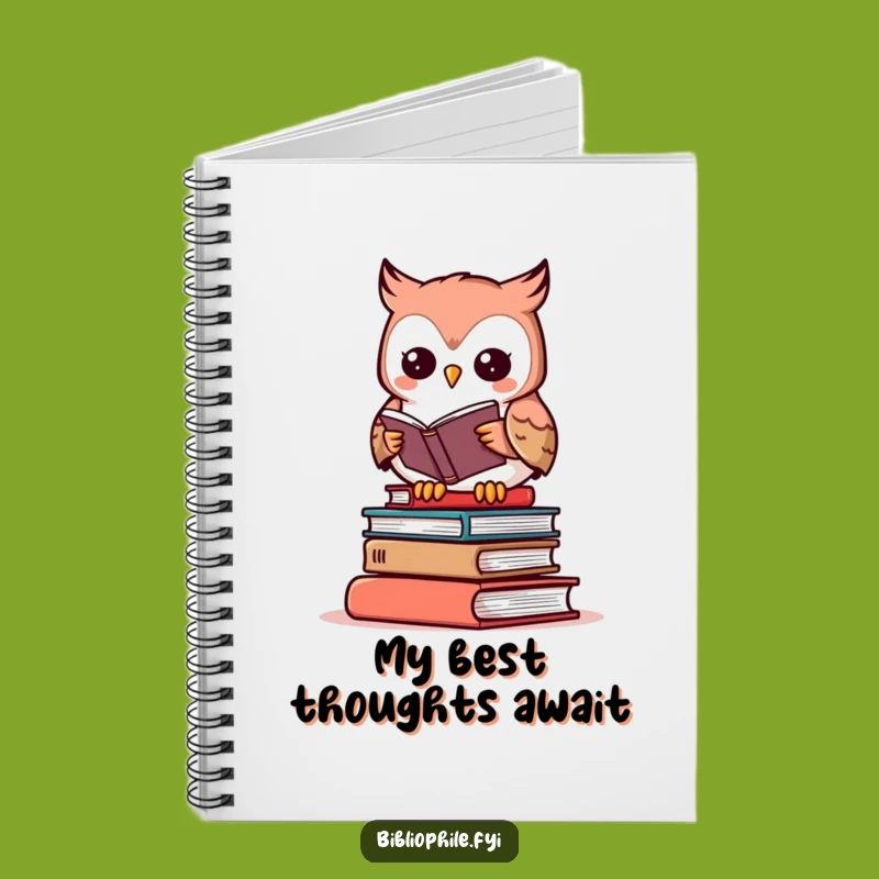 Funny Owl Reading Notebook - Journal Gift for Book Lovers