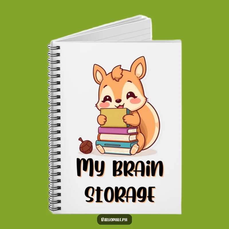 Funny Kawaii Squirrel Notebook - Hoard Your Thoughts with This Bookish Journal