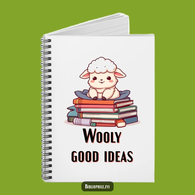Funny Sheep Story Pile Notebook - Journal Your Cozy Thoughts