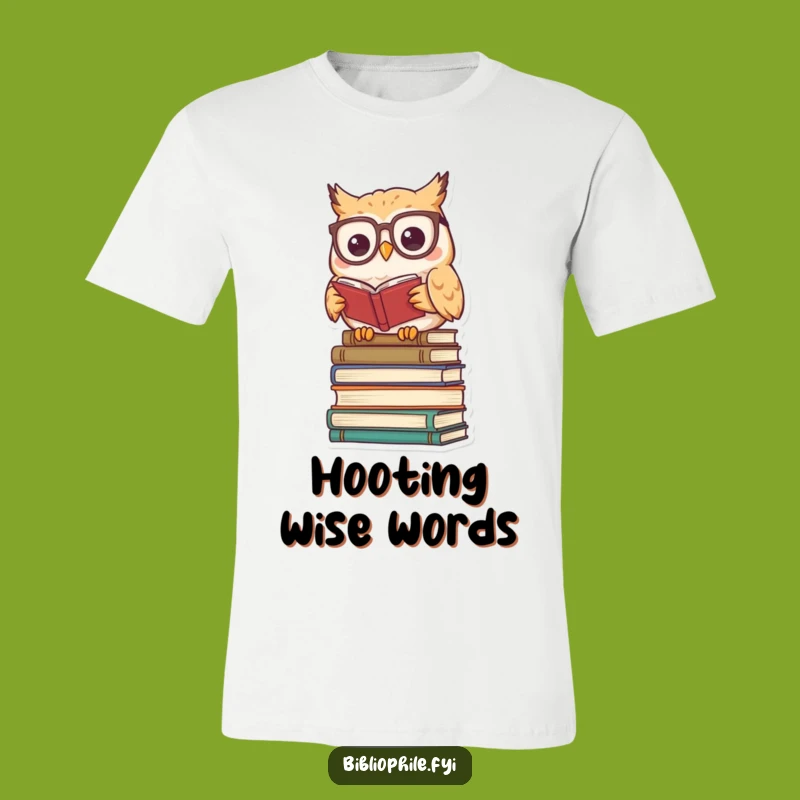 Funny Kawaii Owl Reading T-Shirt: Hilarious Intellectual Apparel
