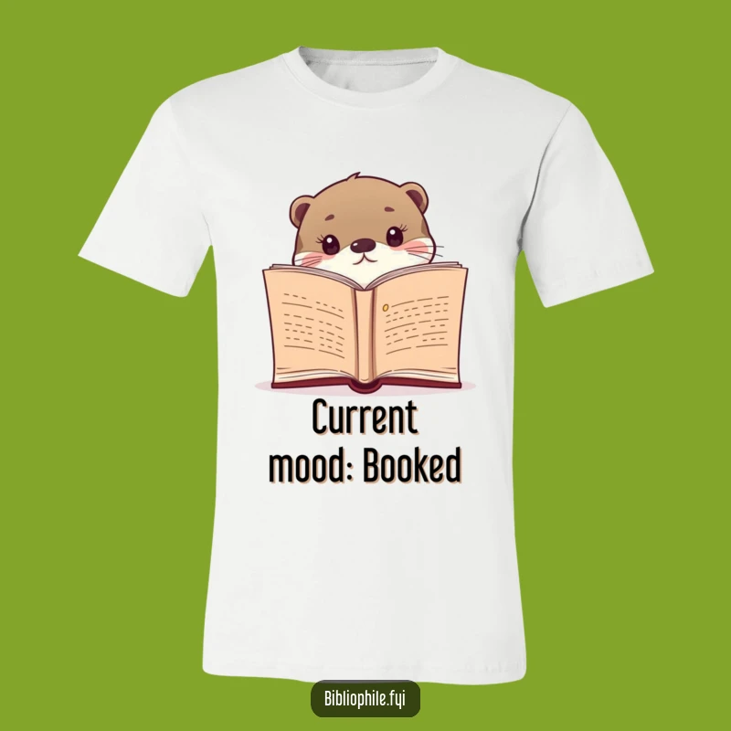 Funny Otter T-Shirt: Curious Peek at Novel, Hilarious Bookworm Tee for Him or Her