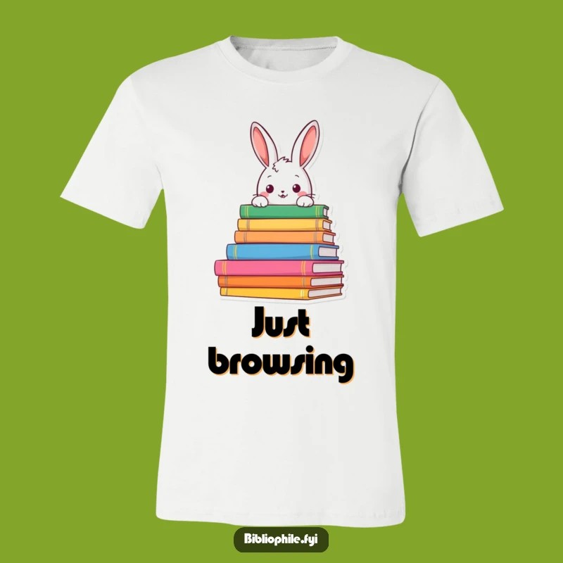 Funny Rabbit Reader T-Shirt: Unleash Your Inner Bookworm with Curiosity