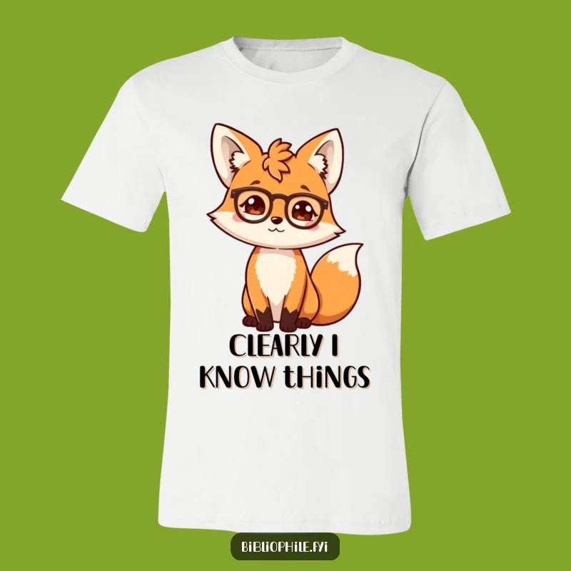Funny Scholarly Fox T-Shirt: A Hilarious Gift for Book Lovers