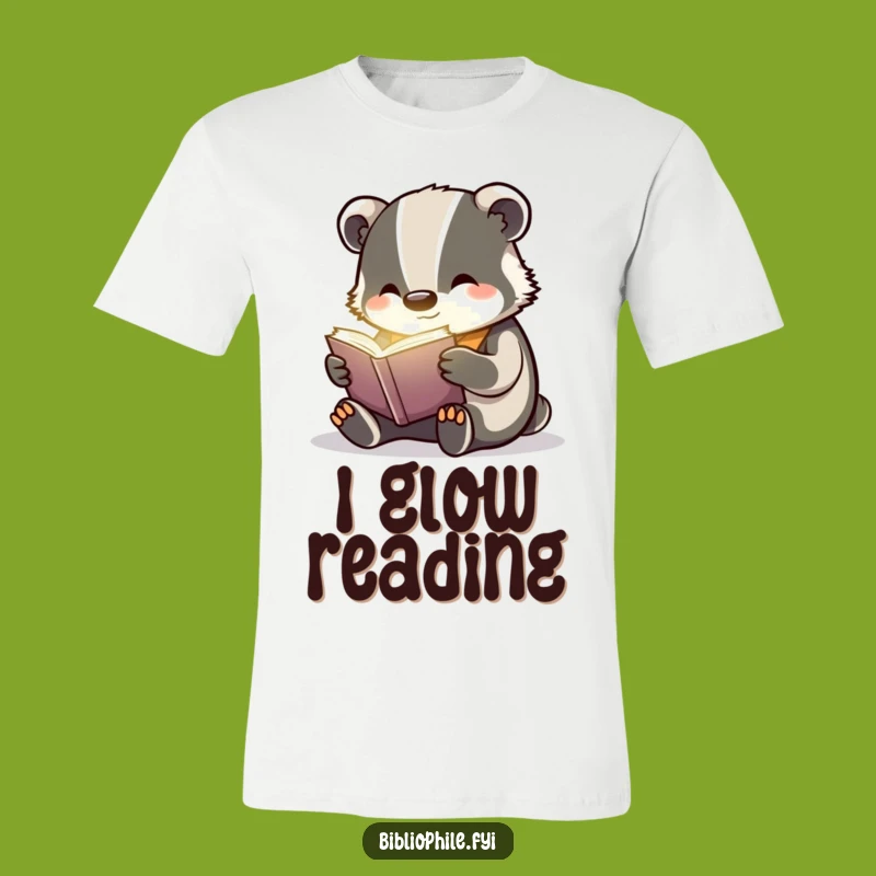 Funny Badger Reading T-Shirt: Wear Your Love for Enchanting Stories